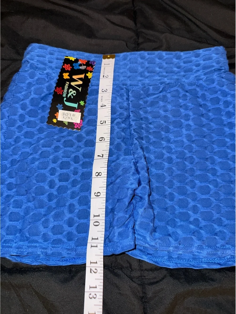 W&J Fashion Women's Blue Athletic Shorts - New with Tags, Size L